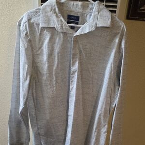 Apt. 9 Light Gray Button-Up Shirt